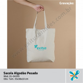 Sacola Algodão Pesado