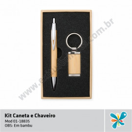 Kit Caneta e Chaveiro