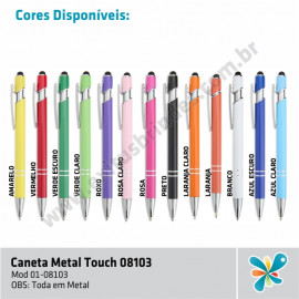 Caneta Metal Touch 08103