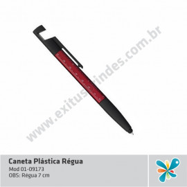 Caneta Plástica Régua