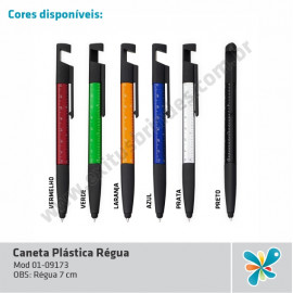 Caneta Plástica Régua