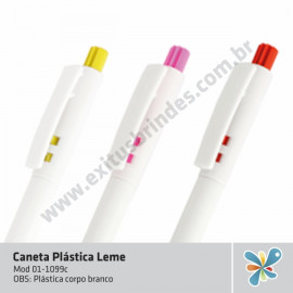 Caneta Plástica Leme 