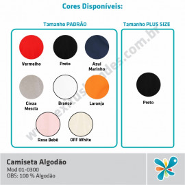 Camiseta Algodão 