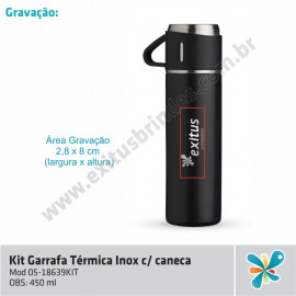 Garrafa Térmica c/ Caneca (Promo)
