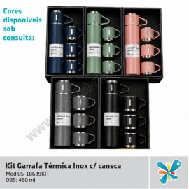 Garrafa Térmica c/ Caneca (Promo)