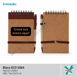 Bloco ECO c/ caneta