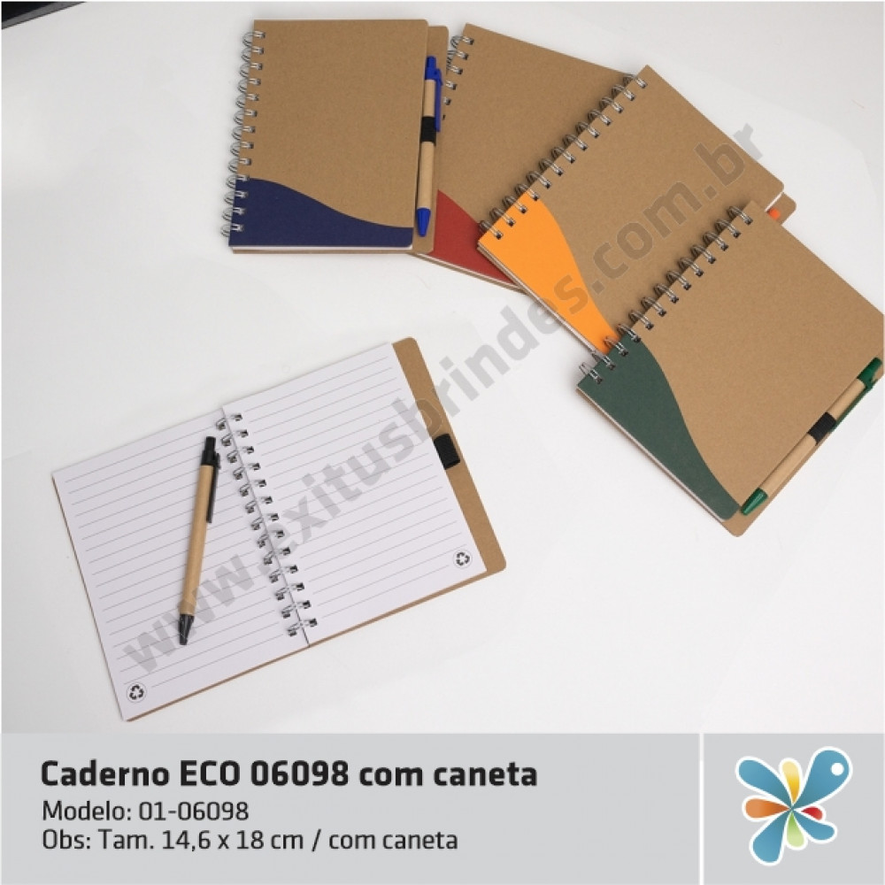 Caderno ECO 06098 com Caneta