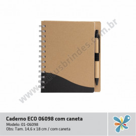 Caderno ECO 06098 com Caneta
