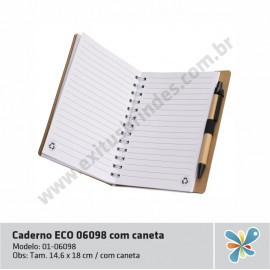 Caderno ECO 06098 com Caneta