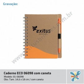Caderno ECO 06098 com Caneta