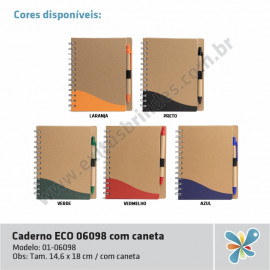 Caderno ECO 06098 com Caneta