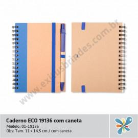 Caderno ECO 19136 com caneta