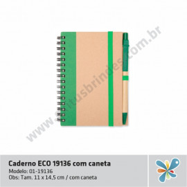 Caderno ECO 19136 com caneta