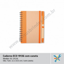 Caderno ECO 19136 com caneta