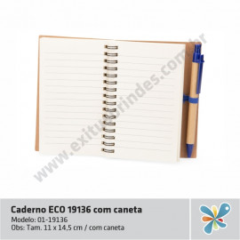Caderno ECO 19136 com caneta