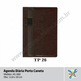 Agenda Diária Porta Caneta 