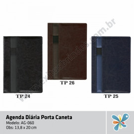 Agenda Diária Porta Caneta 