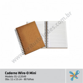 Caderno Wire-O Mini 