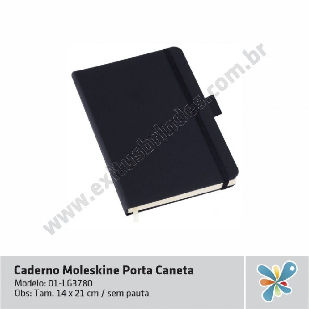 Caderno Moleskine Porta Caneta