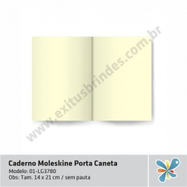 Caderno Moleskine Porta Caneta