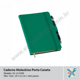 Caderno Moleskine Porta Caneta