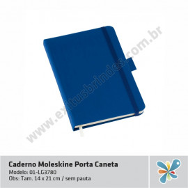 Caderno Moleskine Porta Caneta