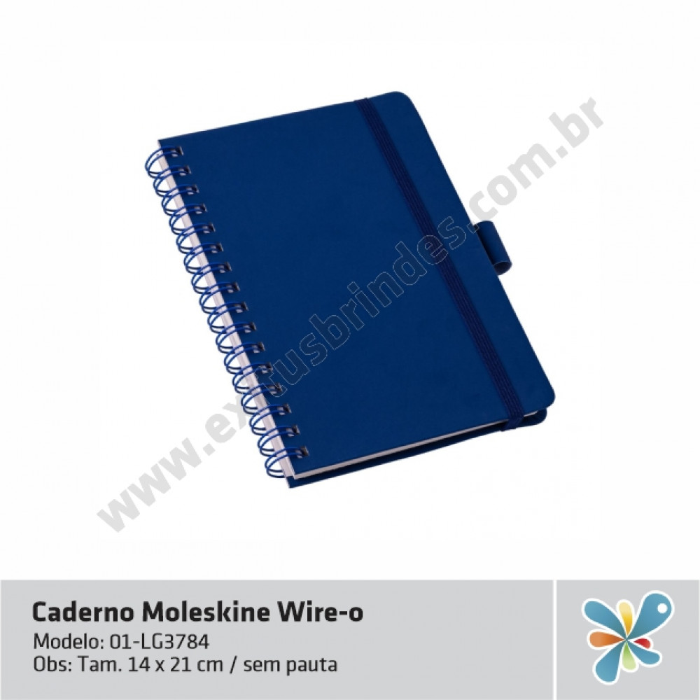 Caderno Moleskine Wire-o Porta Caneta