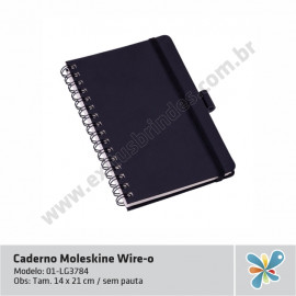 Caderno Moleskine Wire-o Porta Caneta