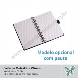 Caderno Moleskine Wire-o Porta Caneta