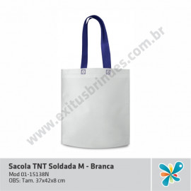Sacola TNT Soldada M - Branca