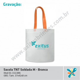 Sacola TNT Soldada M - Branca