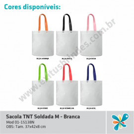 Sacola TNT Soldada M - Branca