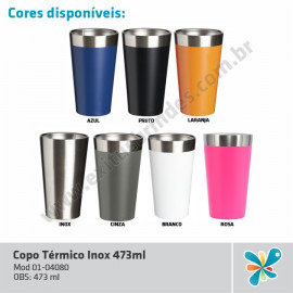 Copo Térmico Inox 473ml