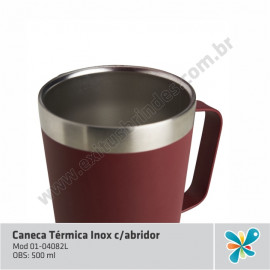 Caneca Térmica Inox C/abridor