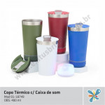 Copo Térmico c/Caixa de Som