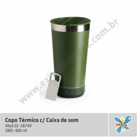 Copo Térmico c/Caixa de Som