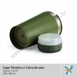 Copo Térmico c/Caixa de Som