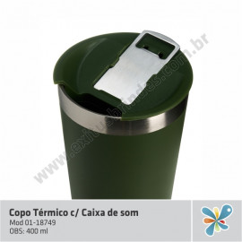 Copo Térmico c/Caixa de Som