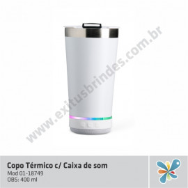 Copo Térmico c/Caixa de Som