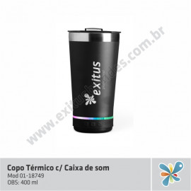 Copo Térmico c/Caixa de Som