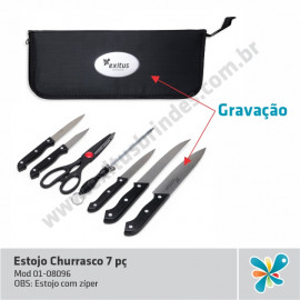 Estojo Churrasco 7 pç