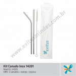 Kit Canudo Inox 