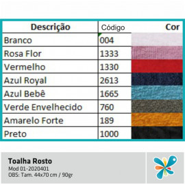 Toalha Rosto 