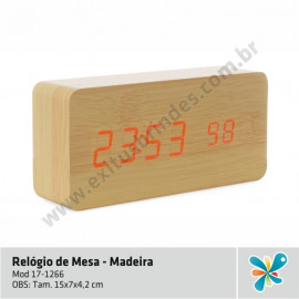 Relógio de Mesa - Madeira