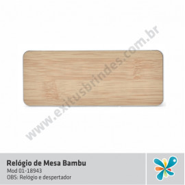 Relógio de Mesa Bambu