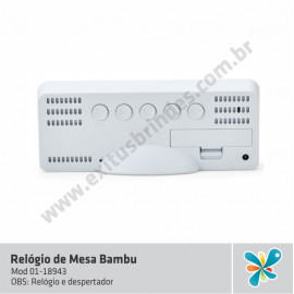 Relógio de Mesa Bambu