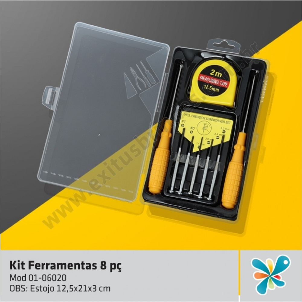 Kit Ferramentas 8 Peças