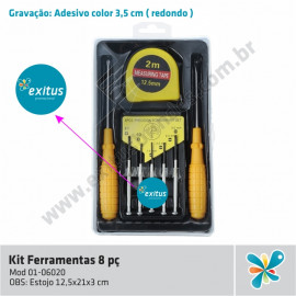 Kit Ferramentas 8 Peças