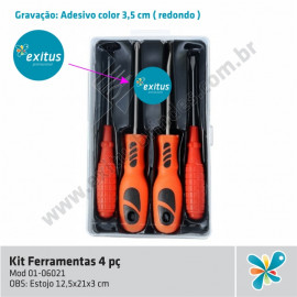 Kit Ferramentas 4 Peças