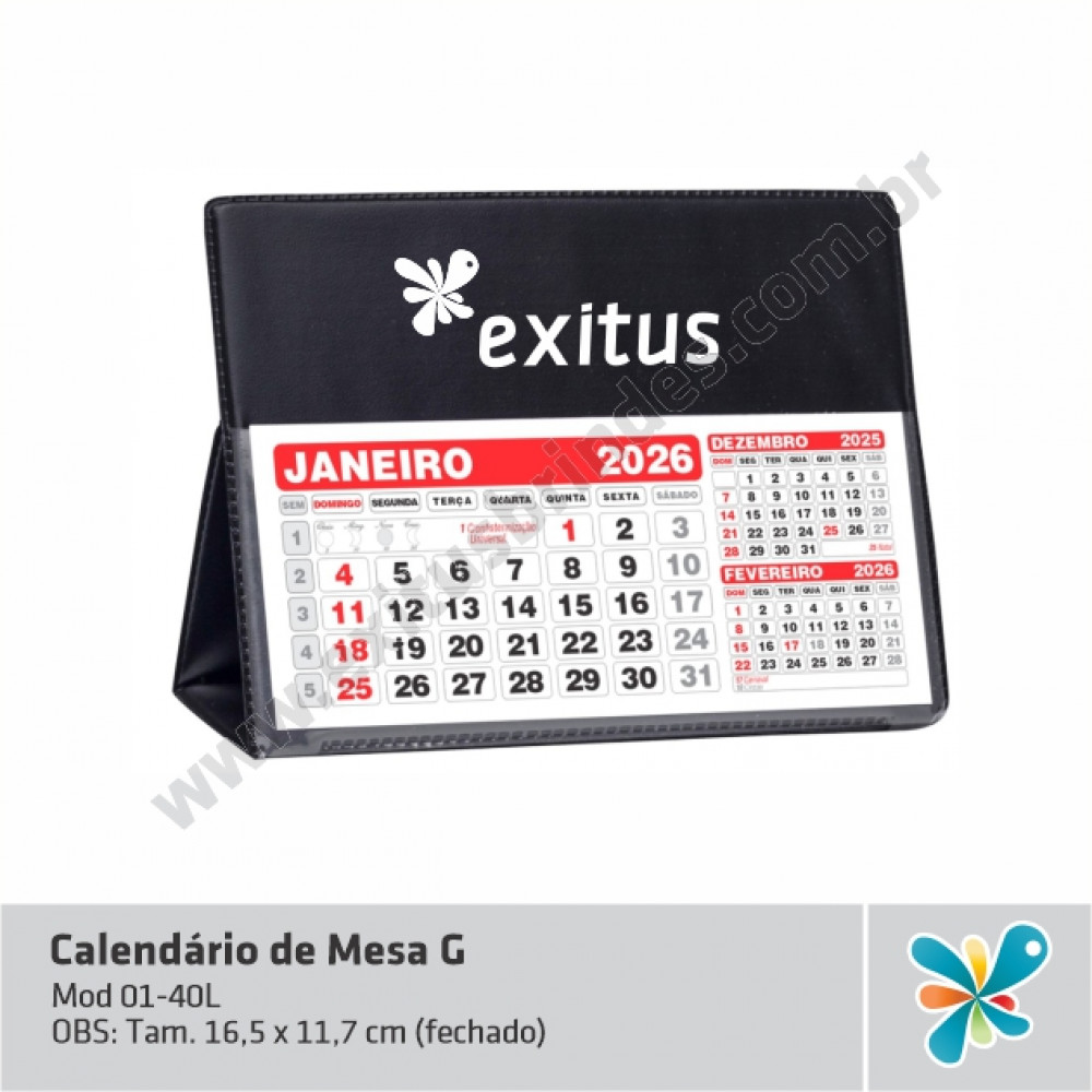 Calendário de Mesa G